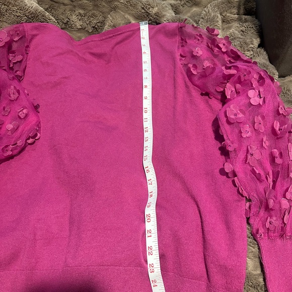 Sioni Fuchsia Knit Top 1x - Picture 6 of 7